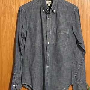Men’s J. Crew Dark Blue Casual Button Down Shirt
